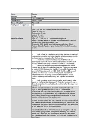 Everton Resume And Summary