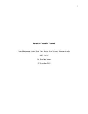 Revlon Campaign Proposal