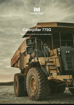 Caterpillar 775G Case Study: Dump truck sound attenuation