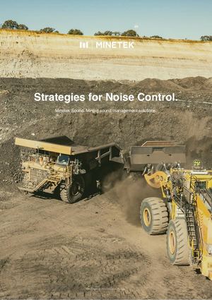 Strategies for Noise Control: Mining sound management solutions