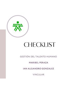Checklist