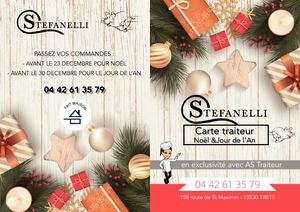 Carte des fêtes de fin d'année - Maison Stéfanelli