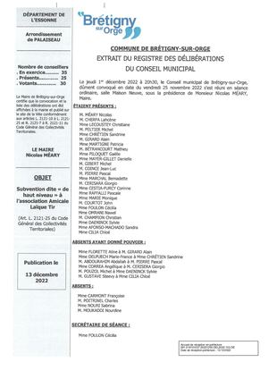 Del 2022 153 Subvention Association Amicale Laïque Tir