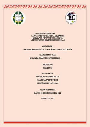 Examen Semestral De Innovaciones Pedagogicas