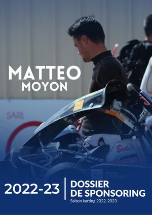 Dossier De Sponsoring Matteo Moyon