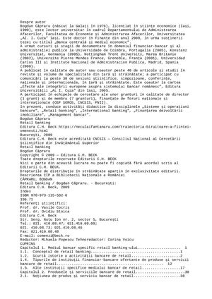 Capraru, Bogdan - Retail Banking