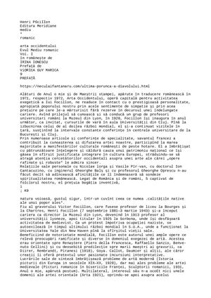 Focillon, Henri -  Evul Mediu Romantic