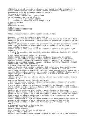 Manea, Stefan - Spirulina