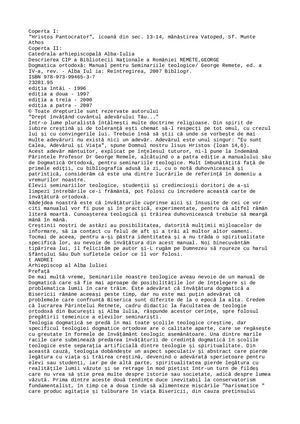 Remete, George - Dogmatica Ortodoxa