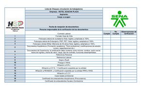 Lista De Chequeo Gina Niño