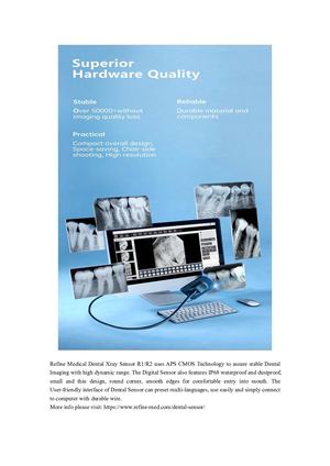 Refine Medical Digital Dental X-ray Imaging Sensor R1 / R2
