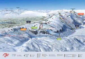 Plan des pistes Monts Jura 2022/2023