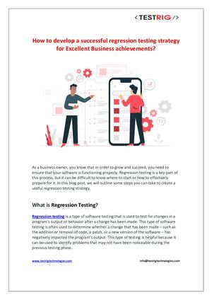 Calaméo - How To Prepare A Successful Software Regression Testing ...