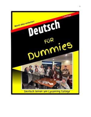 Deutsch für Dummies