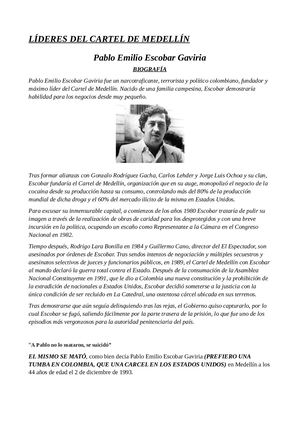 Lideresdelcarteldemedellin