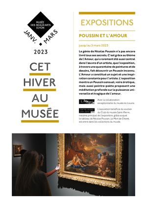 Programme Culturel : janvier-mars 2023