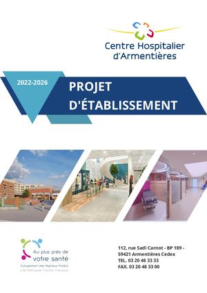 Projet éTablissement Cha 2022 2026