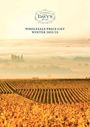 Davys Wholesale List Winter 2022 2023