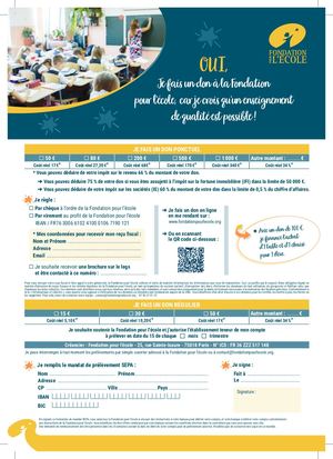 Bulletin de soutien FPE