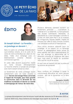Petit Echo n°10 - Décembre 2022