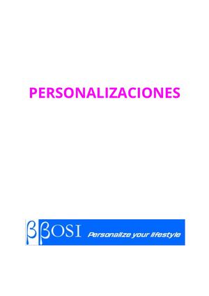 Catálogo De Personalizaciones