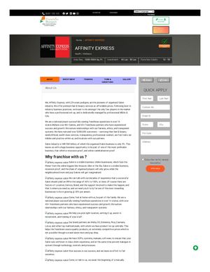 affinity express salon franchise.