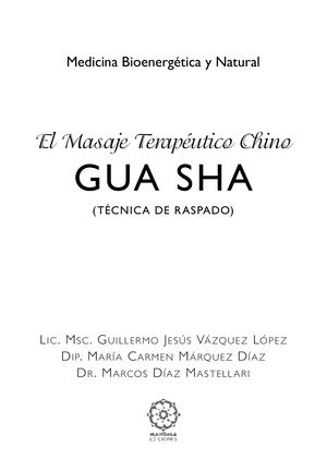 Guasha masaje chino raspado