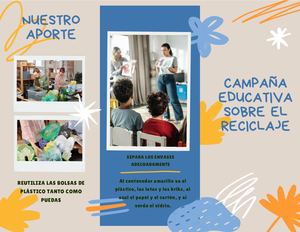 Folleto Tríptico Reciclaje