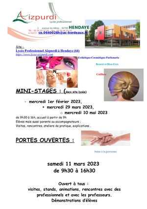 Aizpurdi Hendaye Mini Stage Jpo 2022 2023
