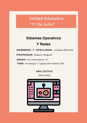 7 Capas Del Modelo Osi