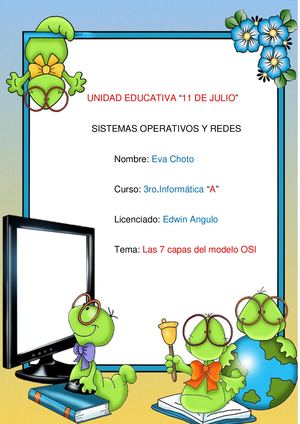 LAS 7 CAPAS DEL MODELO OSI