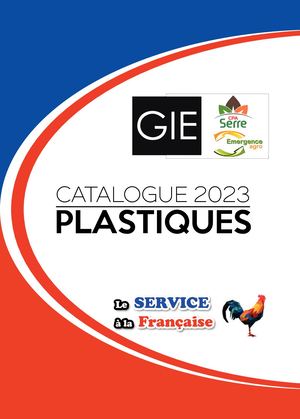 Catalogue Plastiques Gie 2023 Def