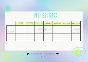 HORARIO DE PORTUGUES .