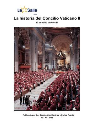 La historia del Concilio Vaticano II