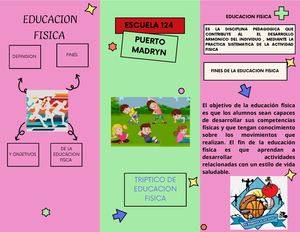 Triptico De Educacion Fisica