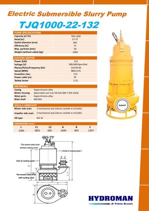 Hydroman® Submersible Slurry Dredging Mining Sump Pump