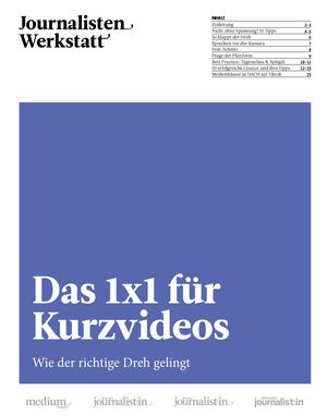 Journalistenwerkstatt – Das 1x1 für Kurzvideos
