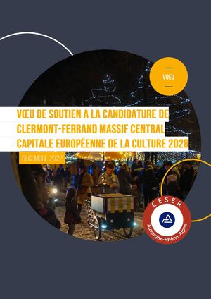 Voeu Candidature Clermont Ferrand Capitale Culture 2028