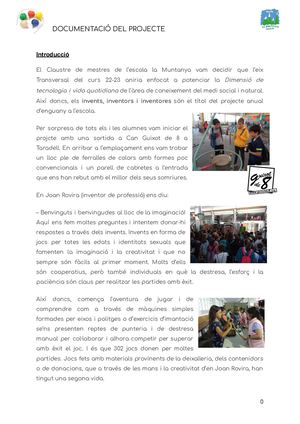 Documentació projecte Invents, inventors i inventores