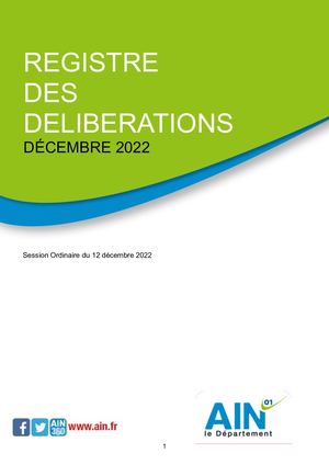 Registre Des Délibérations Ad 12 2022