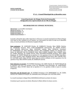 DB27 151222 - Représentant Conseil Portuaire