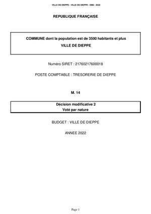 DB32- VILLE DE DIEPPE DM2 - 2022