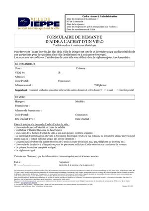 DB39 PA2 Achat De Velo Formulaire+enquete