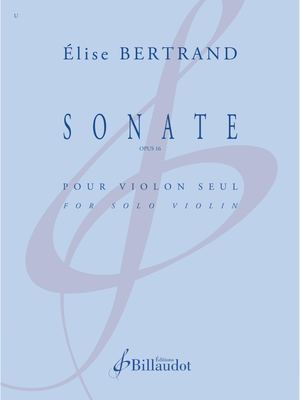 Élise BERTRAND - Sonate - Opus 16