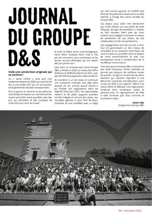 Groupe D&S_Journal 2022