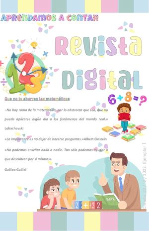 Revista Digital Aprendamos A Contar