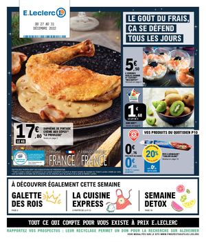 LE GOÛT DU FRAIS, ÇA SE DÉFEND TOUS LES JOURS - Du 27 u 31 décembre 2022