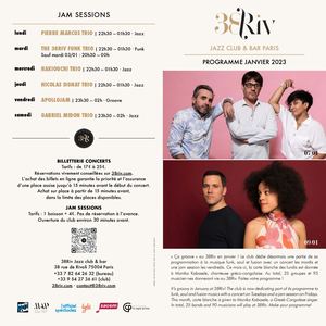 JANVIER 2023 — 38RIV JAZZ CLUB