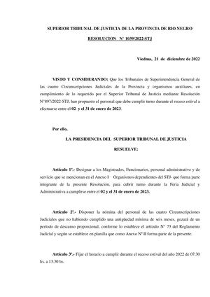 Res 1039 22 Stj Gh (Nómina Feria Estival 2023)