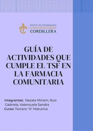 Guía de Actividades que Cumple el TSF